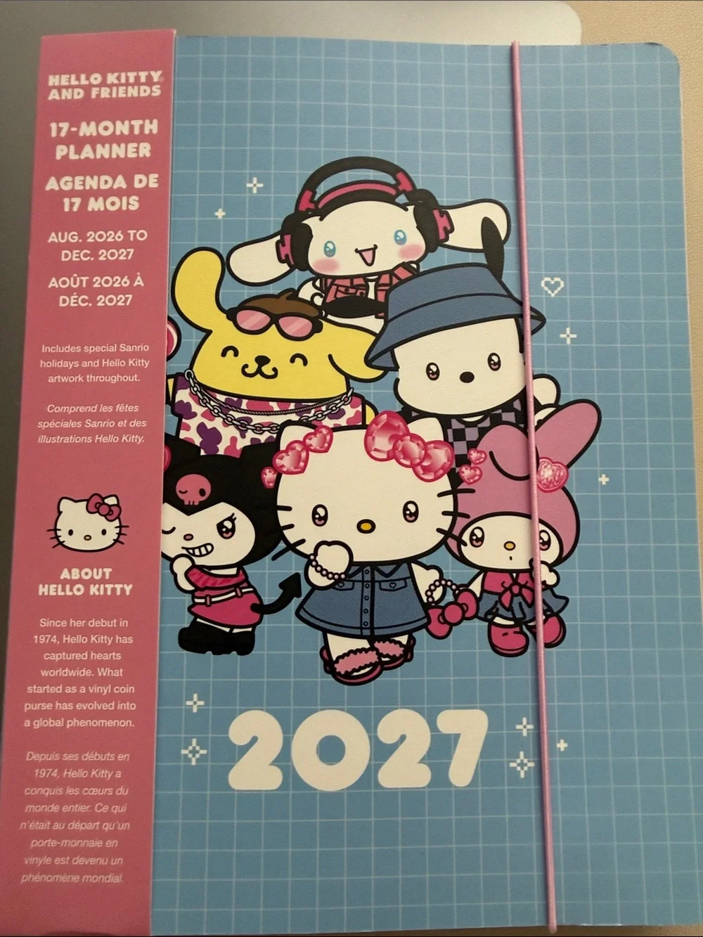 Sanrio 2027 Planner with Blue & Pink Accents